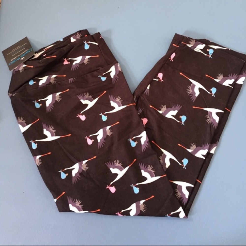 Stork Capri length Leggings OS